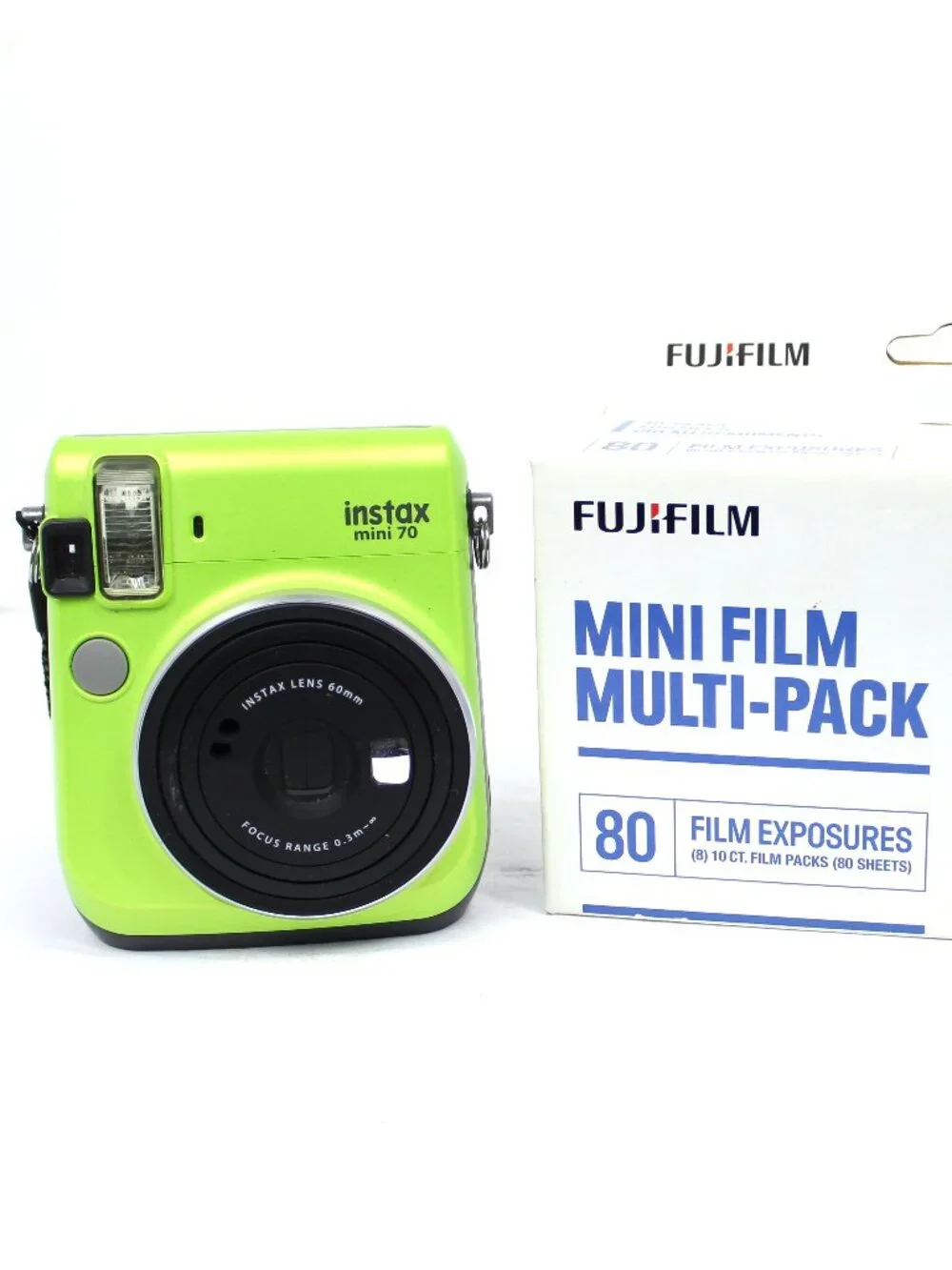 FUJIFILM INSTAX MINI 70 INSTANT FILM CAMERA KIWI LIME GREEN TESTED WORK GREAT